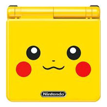 Nintendo Gameboy Advance SP Pikachu Limited Edition